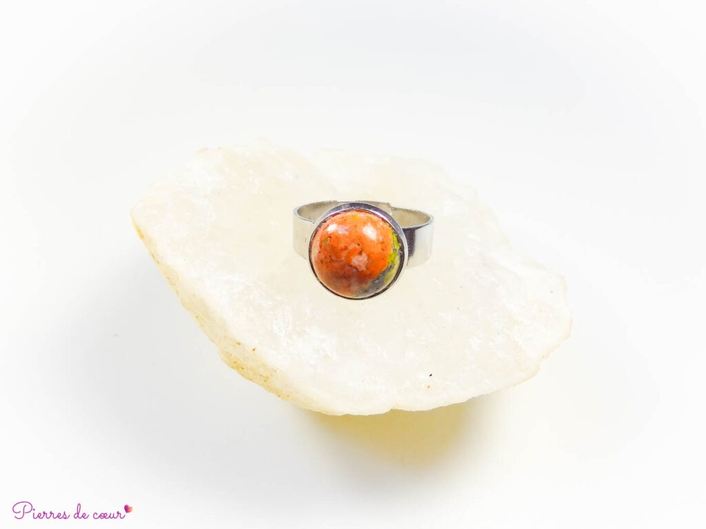 Bague en Unakite