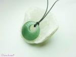  Pendentif donut en Aventurine verte