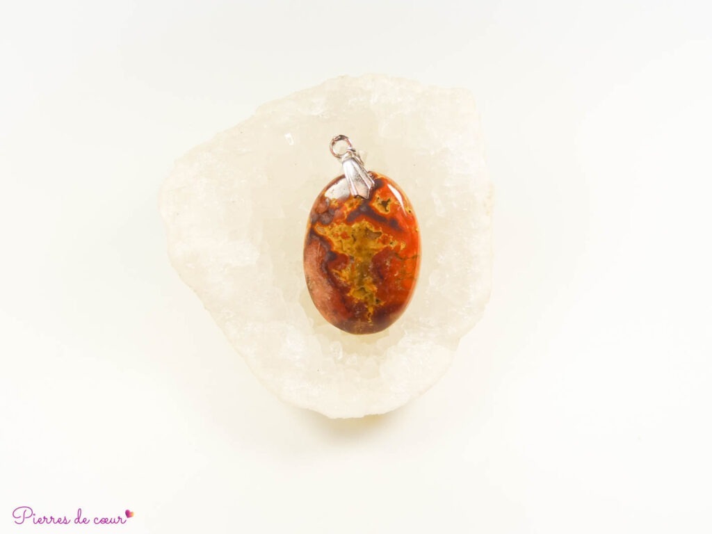 Pendentif en Agate crazy lace