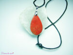 pendentif en Jaspe rouge