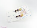 Boucles d'oreilles en Grenat