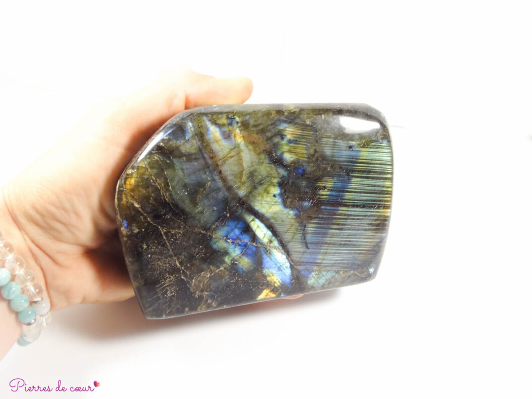 bloc en labradorite