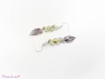 Boucles d'oreilles en Préhnite