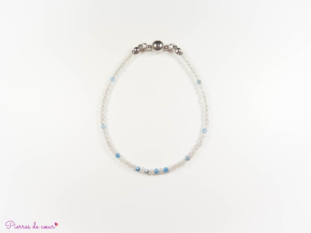 bracelet en labradorite et apatite