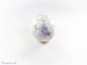 Sphère en Howlite « Calme mental »