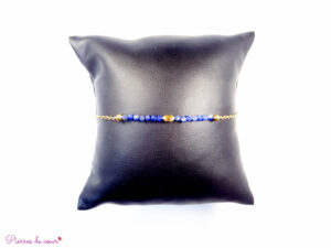 Bracelet chaîne en Lapis lazuli « Confiance »