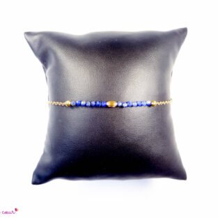 Bracelet chaîne en Lapis lazuli « Confiance »