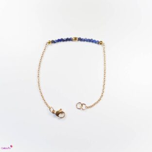 Bracelet chaîne en Lapis lazuli « Confiance »