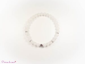 Bracelet en Pierre de lune (Péristérite)