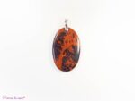 pendentif en obsidienne acajou