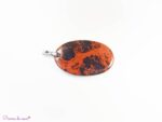 pendentif en obsidienne acajou
