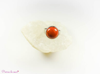 bague en jaspe rouge