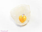 Pendentif coeur en Cornaline