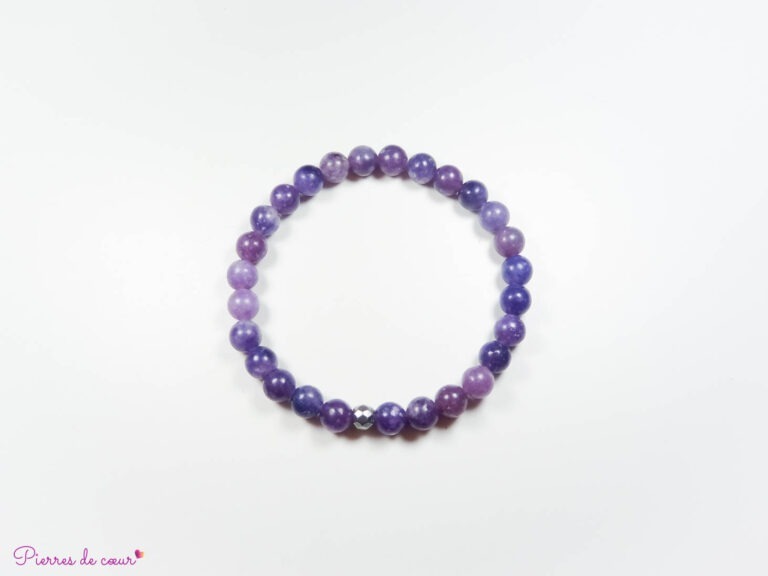 Bracelet en Lépidolite