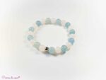 Bracelet en Calcite bleue et Calcite rose