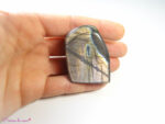 bloc en labradorite rose