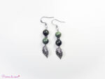 Boucles d'oreilles en Jaspe kambaba