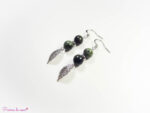 Boucles d'oreilles en Jaspe kambaba