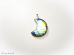 Pendentif lune en Labradorite