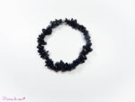 bracelet chips en Obsidienne noire