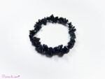 bracelet chips en Obsidienne noire