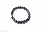 Bracelet en Obsidienne dorée