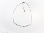 Collier en Cristal de roche et Agate blue lace