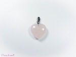 Pendentif Cœur en Quartz rose