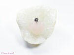 Pendentif Cœur en Quartz rose