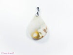 Pendentif en Agate fleur