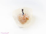 Pendentif coeur en Agate fleur