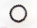 Bracelet en Obsidienne dorée