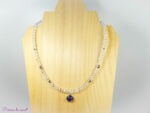 Collier en Cristal de roche et Améthyste