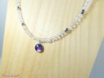 Collier en Cristal de roche et Améthyste
