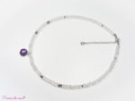 Collier en Cristal de roche et Améthyste