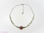 collier en agate arbre et Agate indienne
