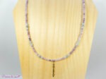 Collier en Lépidolite, Amazonite et Labradorite