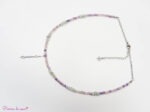 Collier en Lépidolite, Amazonite et Labradorite