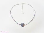 Collier en Améthyste, Amazonite et Howlite