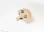 Puces d'oreilles en Aventurine verte