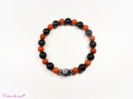 Bracelet en Onyx et Jaspe rouge