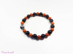 Bracelet en Onyx et Jaspe rouge