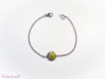 Bracelet chaine en unakite
