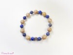 Bracelet en Corail fossile et Lapis-lazuli 