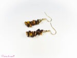 Boucles d'oreilles en œil de tigre