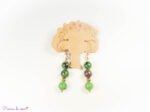 Boucles d'oreilles en Rubis Zoïsite