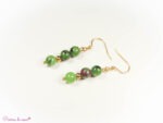 Boucles d'oreilles en Rubis Zoïsite