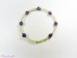 Bracelet en Péridot et Améthyste