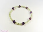 Bracelet en Péridot et Améthyste