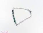 bracelet chaine en malachite